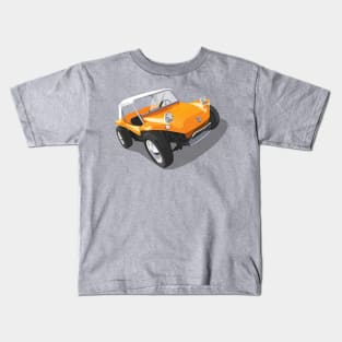 beach buggy in orange Kids T-Shirt